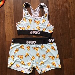 PSD Pizza Drip Bra and Booty Shorts